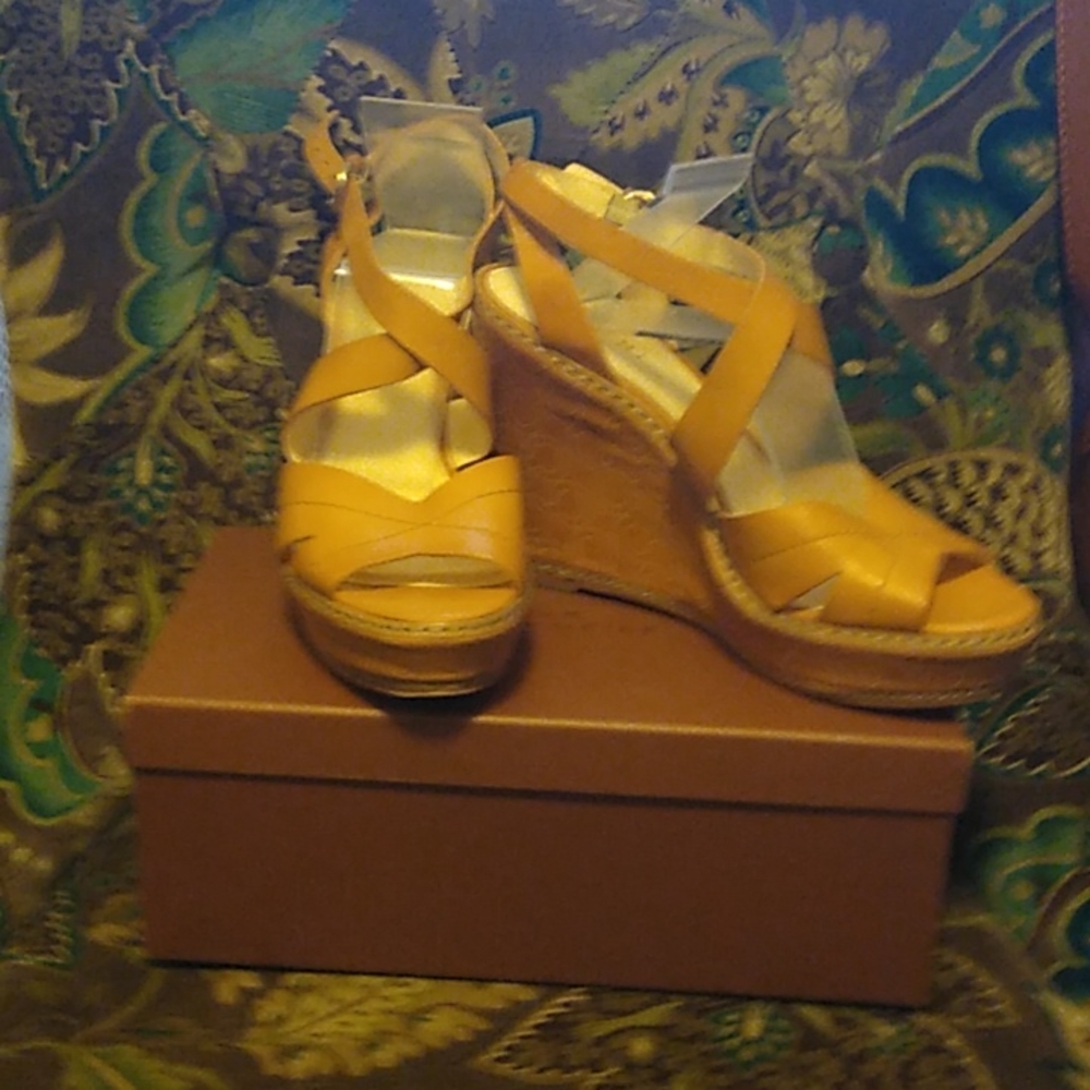 Coach platform sandals